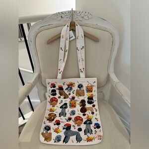 Bon|Artis Lothantique Ooh La La Poodles Tote Bag NWT